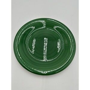 Furio TRE CI Green Swirl 10 1/4” Dinner Plates Made In Italy